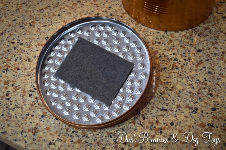 Step 3: Attach filter to underside of container lid.